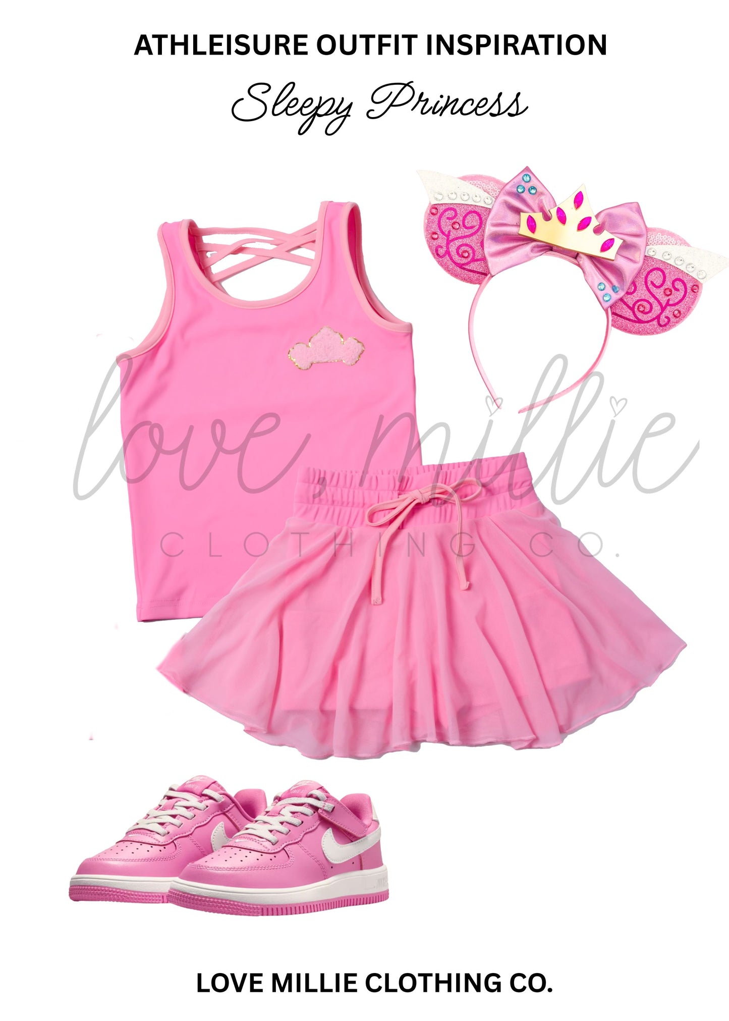 *Pre-Order* Sleepy Princess Athleisure Skort Set