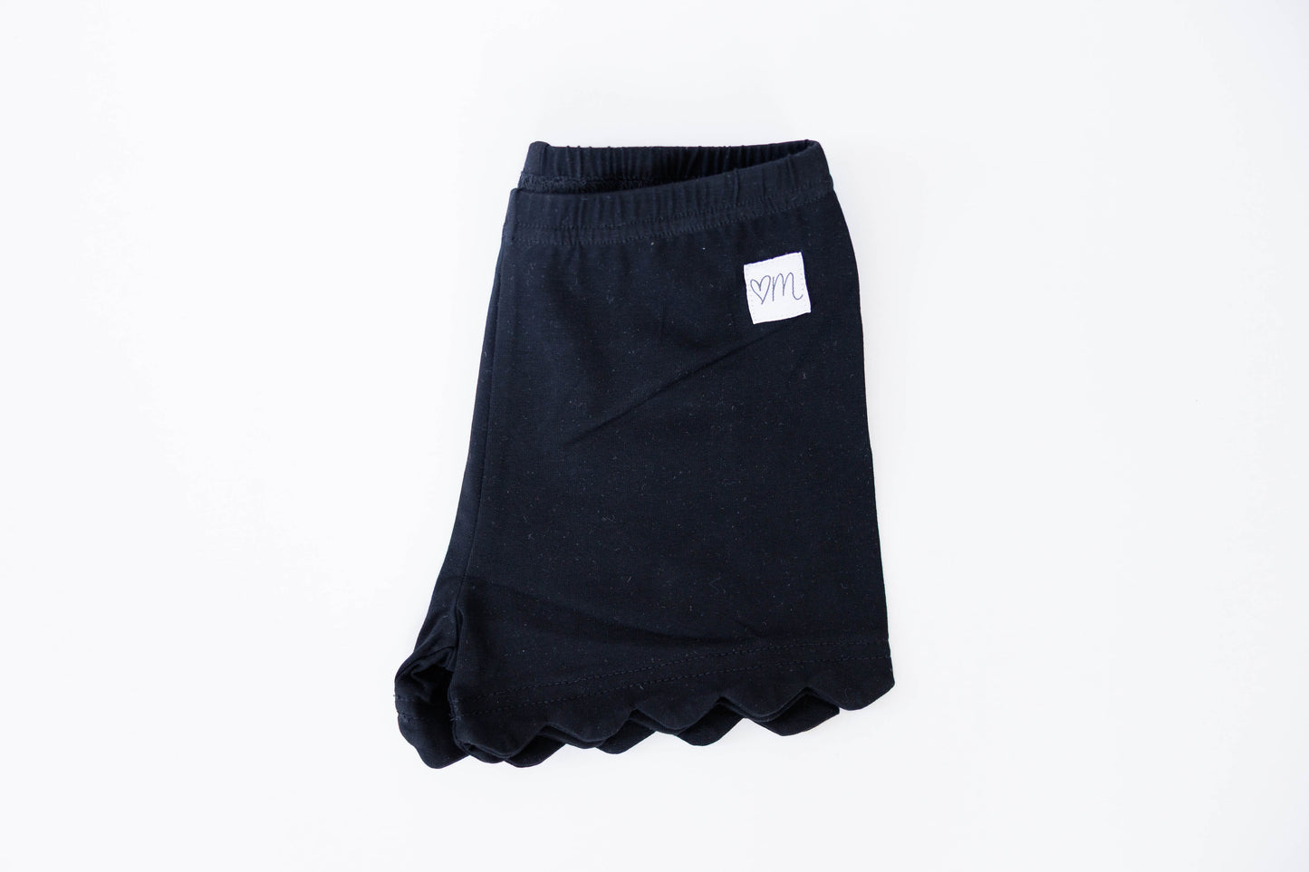 *Pre-Order* Black Scalloped Shorties