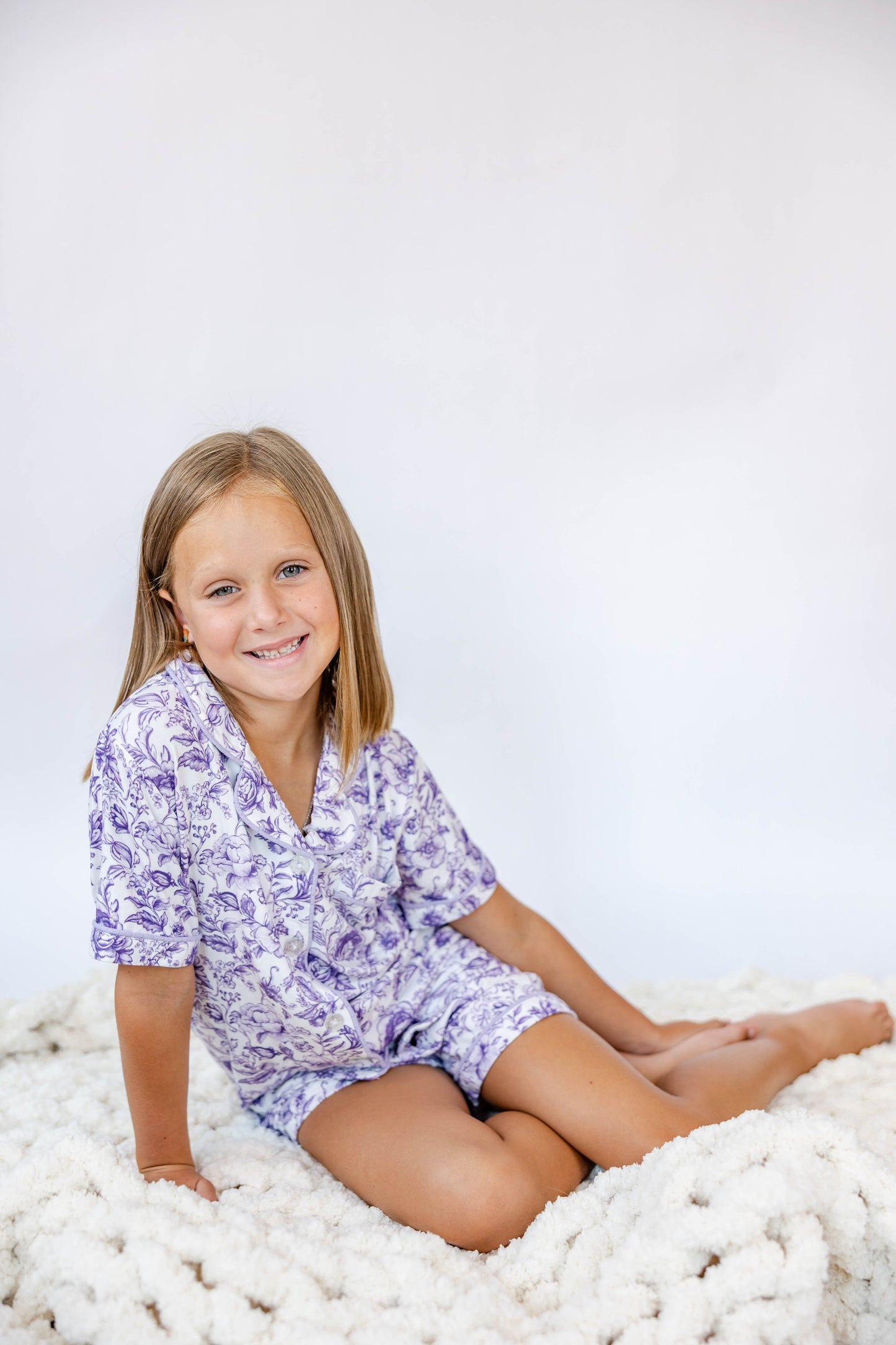 Purple Fancy Floral Lounge Set *Pre-Order*