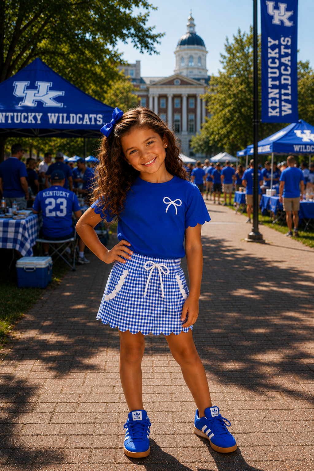 Blue & White Game Day Isla Skort Set *Pre-Order*