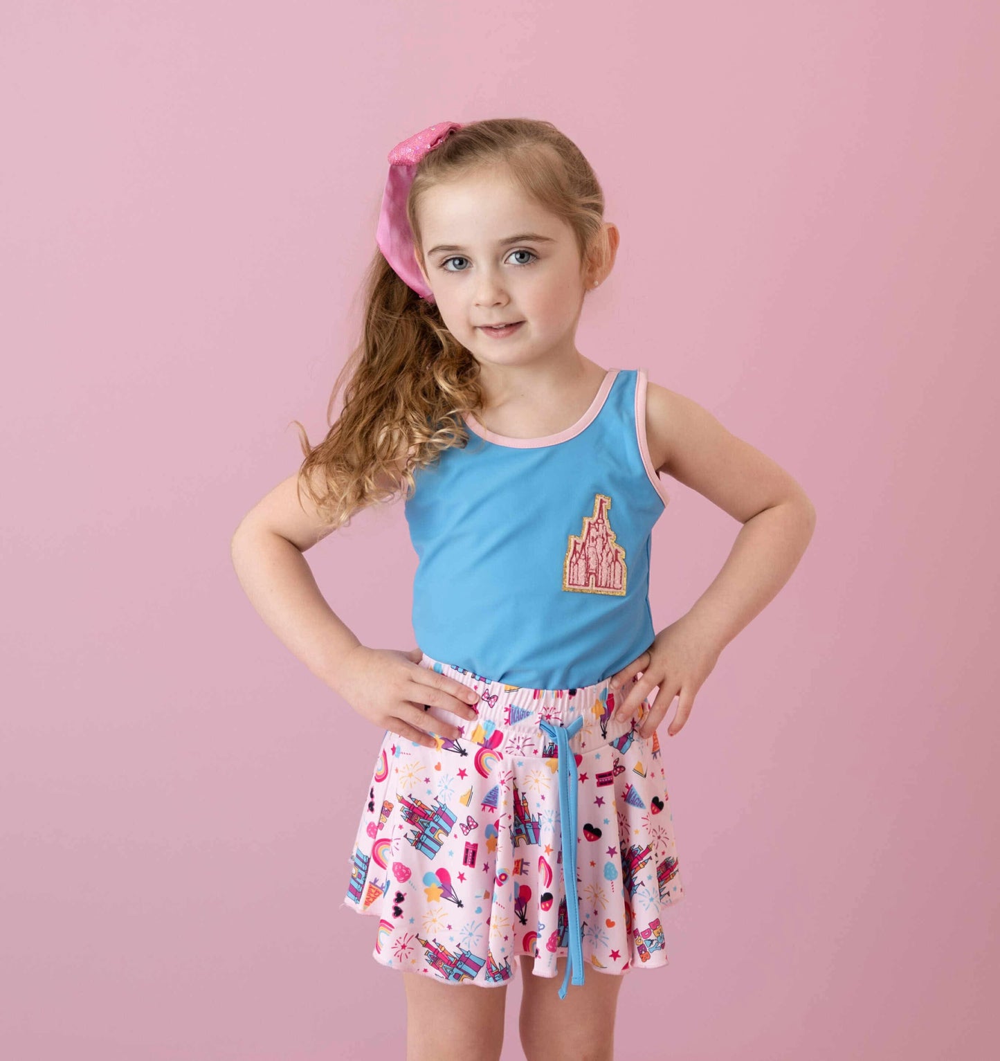 *Pre-Order* Happy Place Athleisure Skort Set - Love Millie LLC