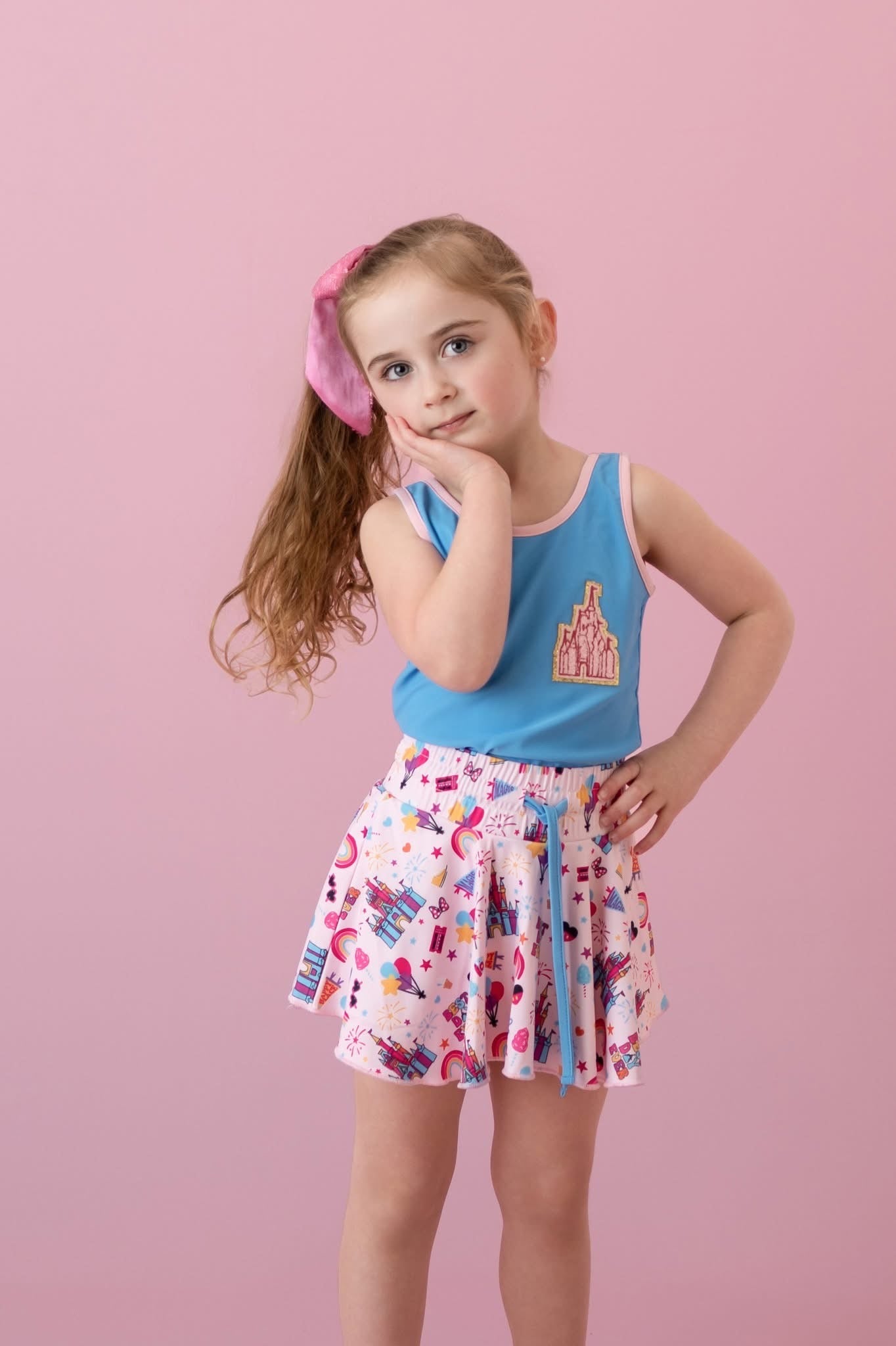 *Pre-Order* Happy Place Athleisure Skort Set - Love Millie LLC