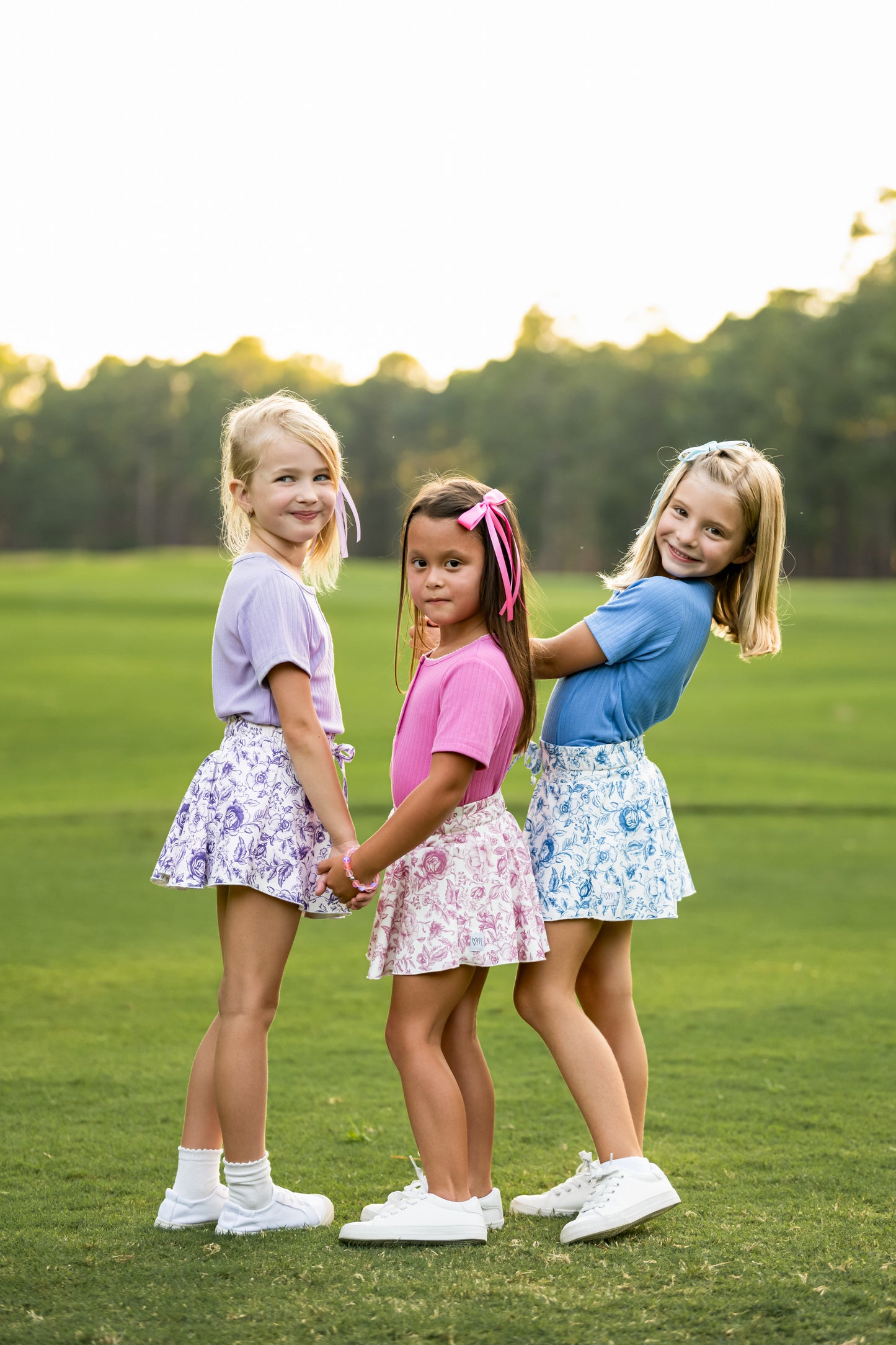 Pink Fancy Floral Athleisure Skort *Pre-Order*