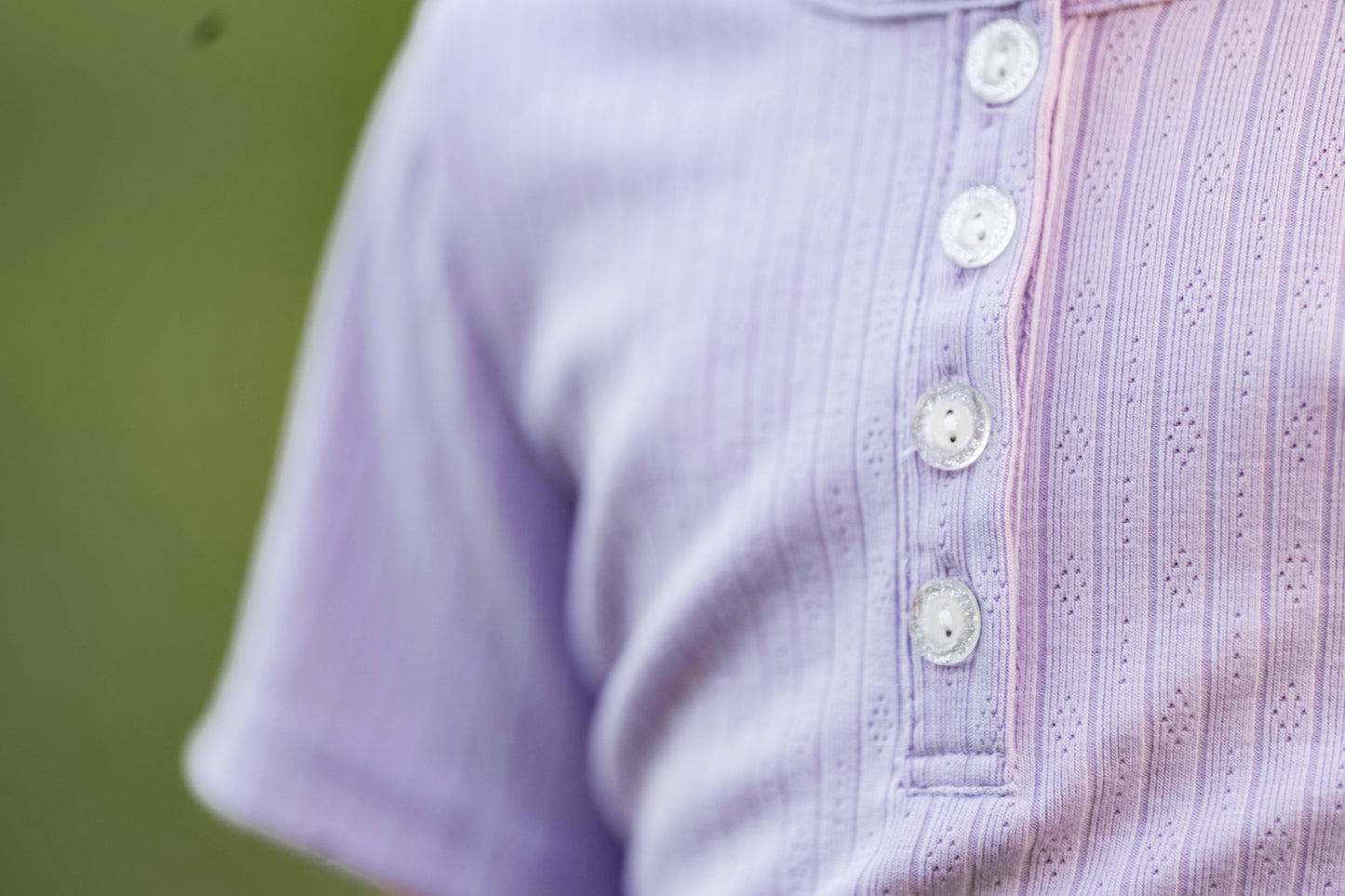 Purple Pointelle Top *Pre-Order*
