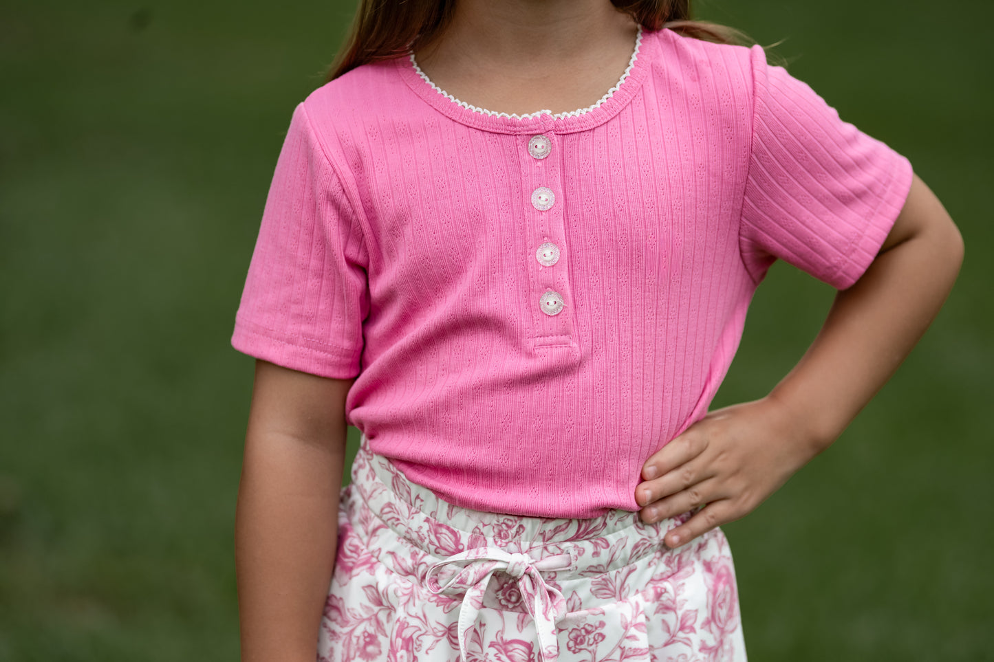 Pink Pointelle Top *Pre-Order*