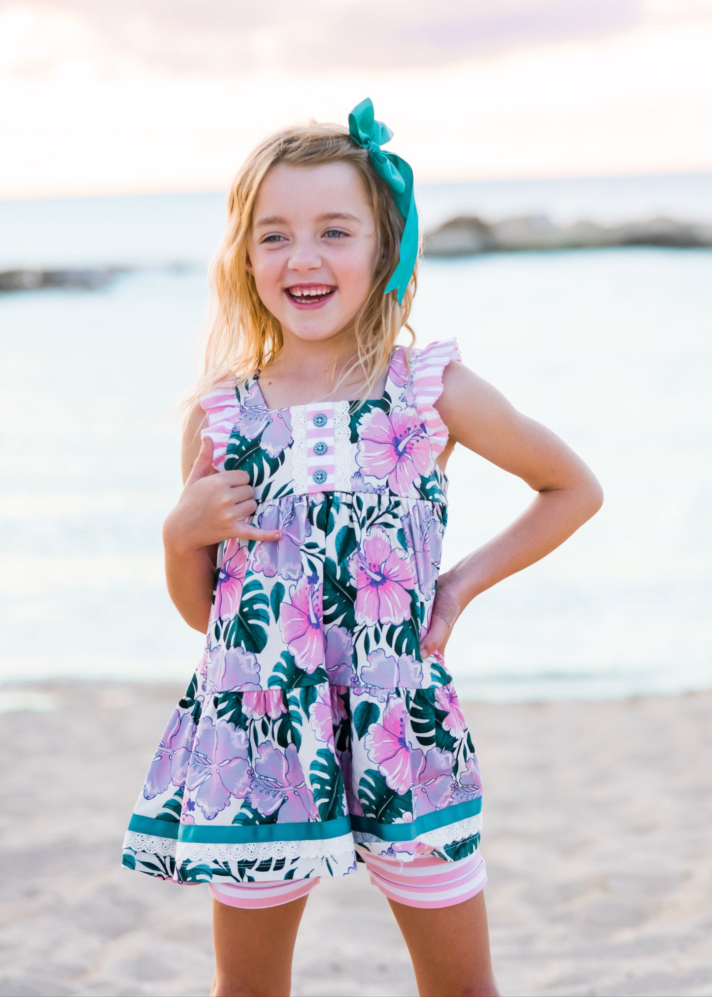Hibiscus Margo Tunic Set