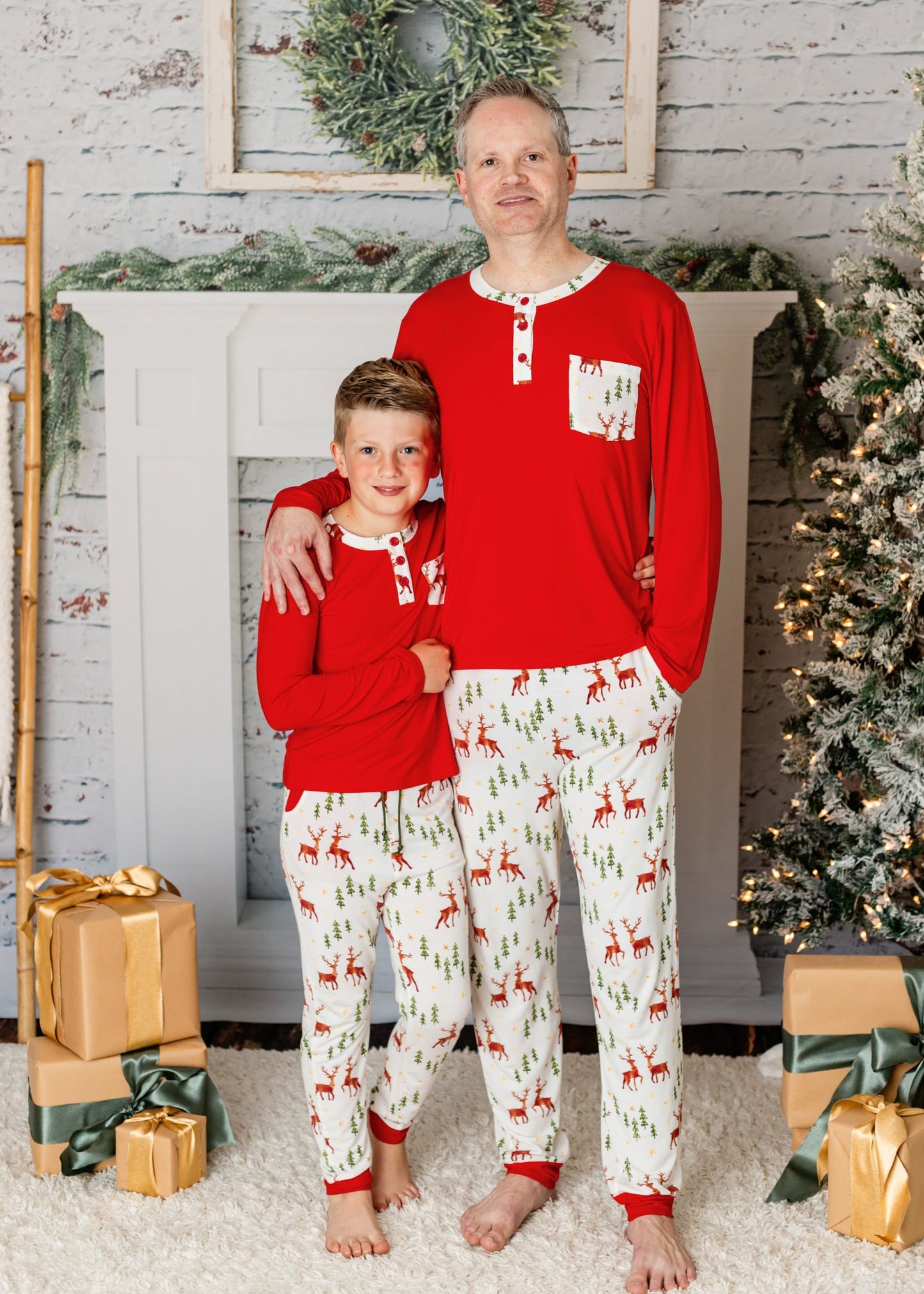 Christmas Reindeer Lounge Set Boys/Men's - Love Millie LLC
