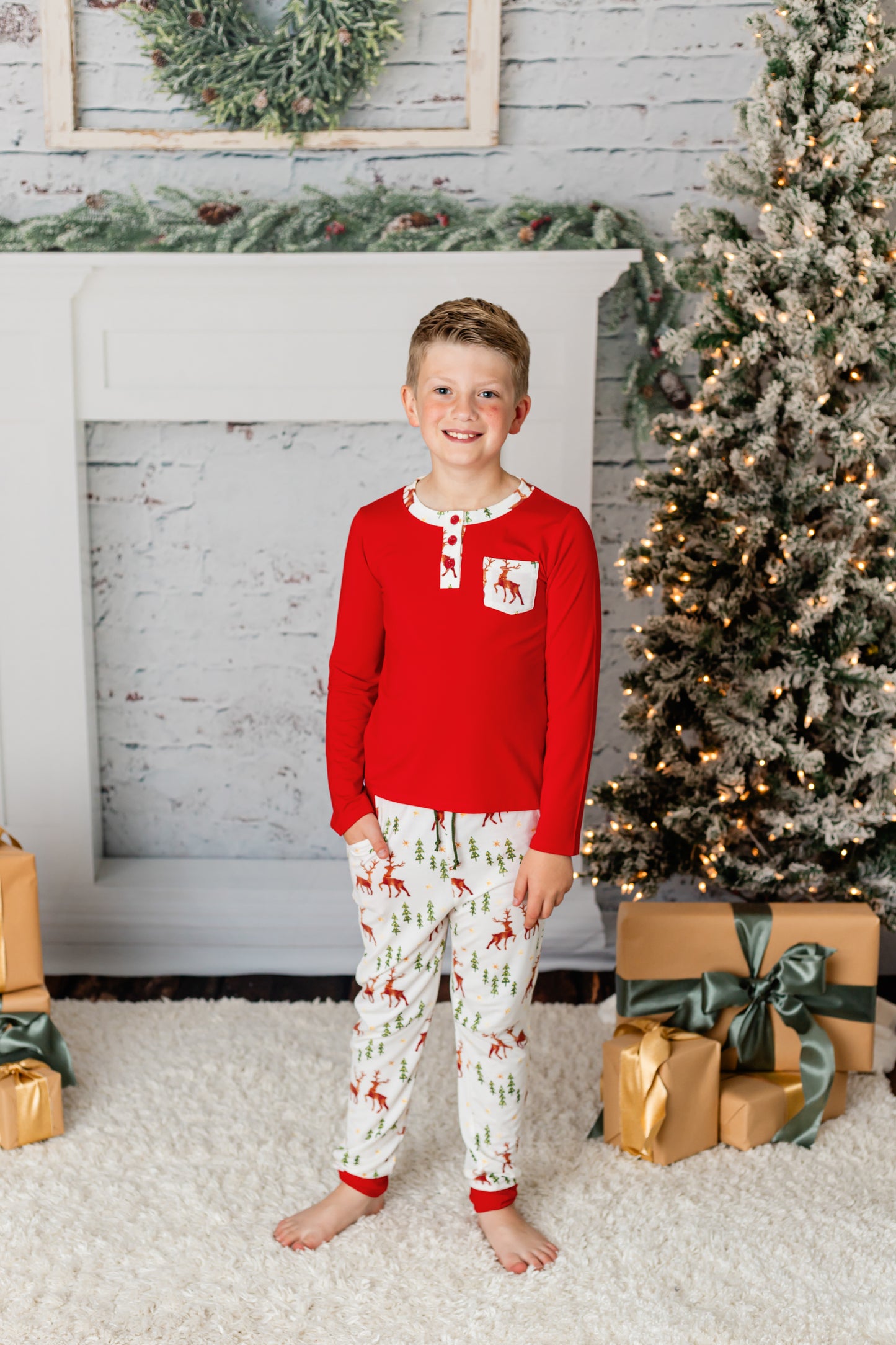 Christmas Reindeer Lounge Set Boys/Men's - Love Millie LLC