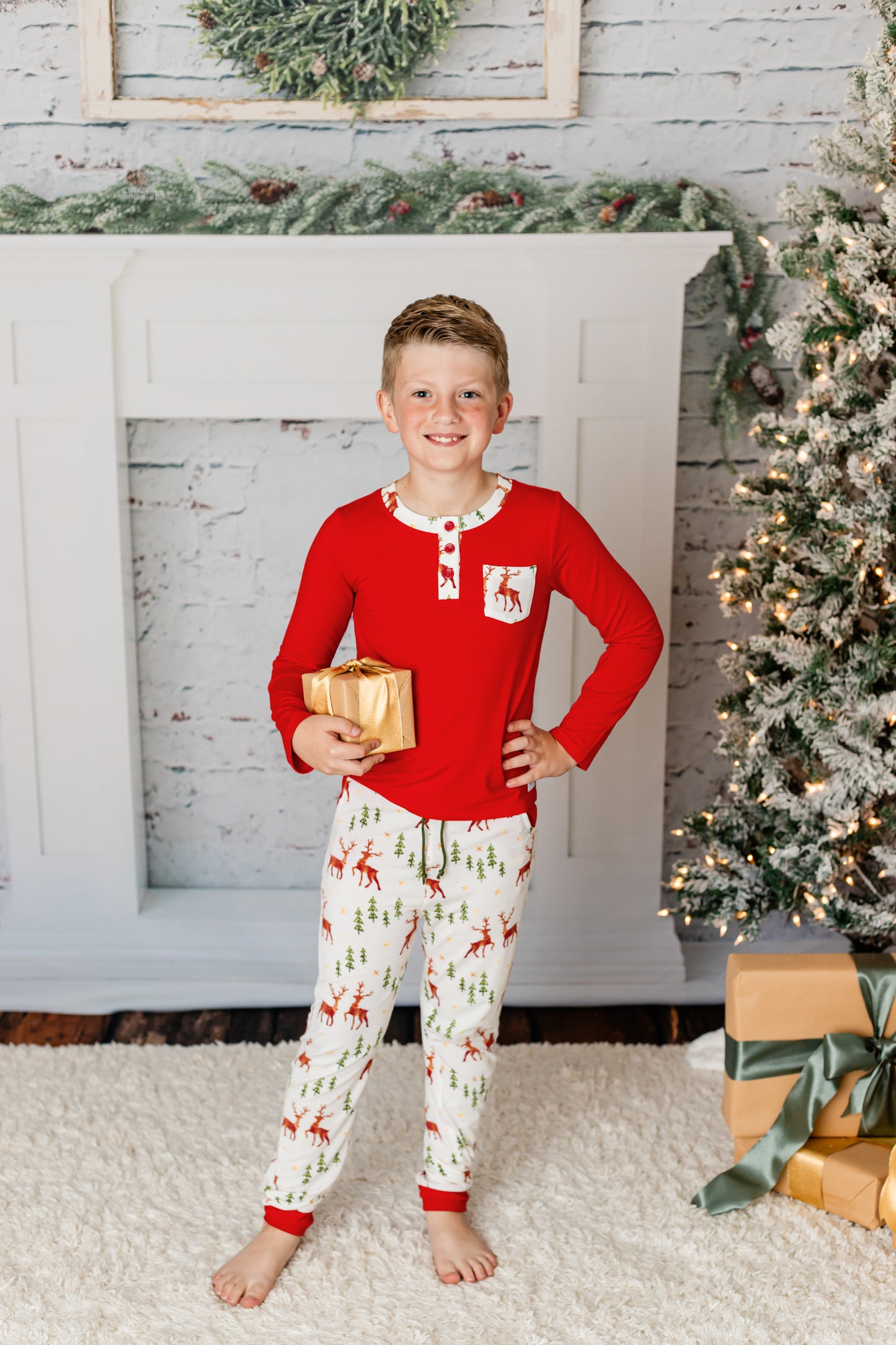Christmas Reindeer Lounge Set Boys/Men's - Love Millie LLC