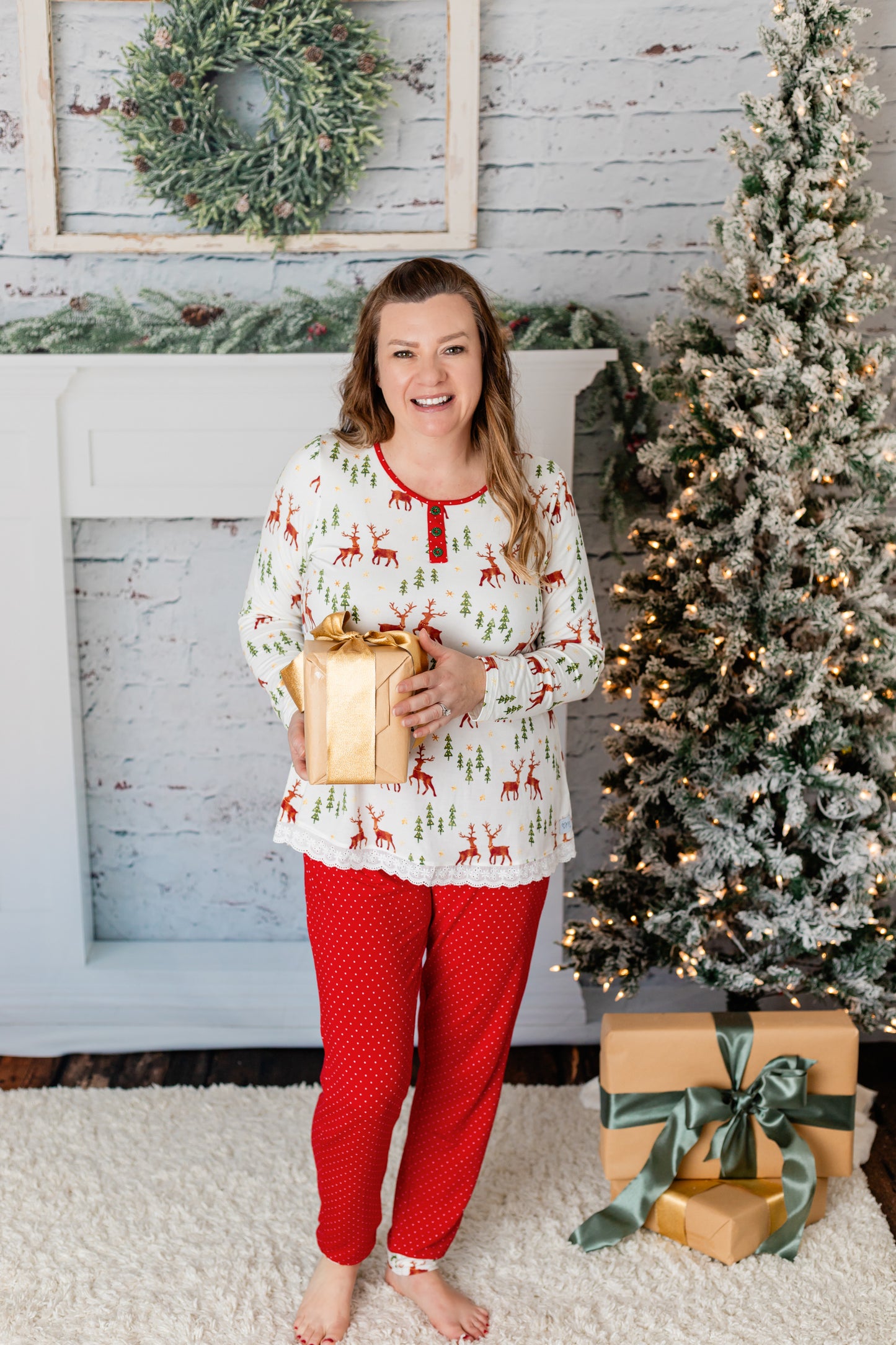 Christmas Reindeer Lounge Set Girls/Women's - Love Millie LLC