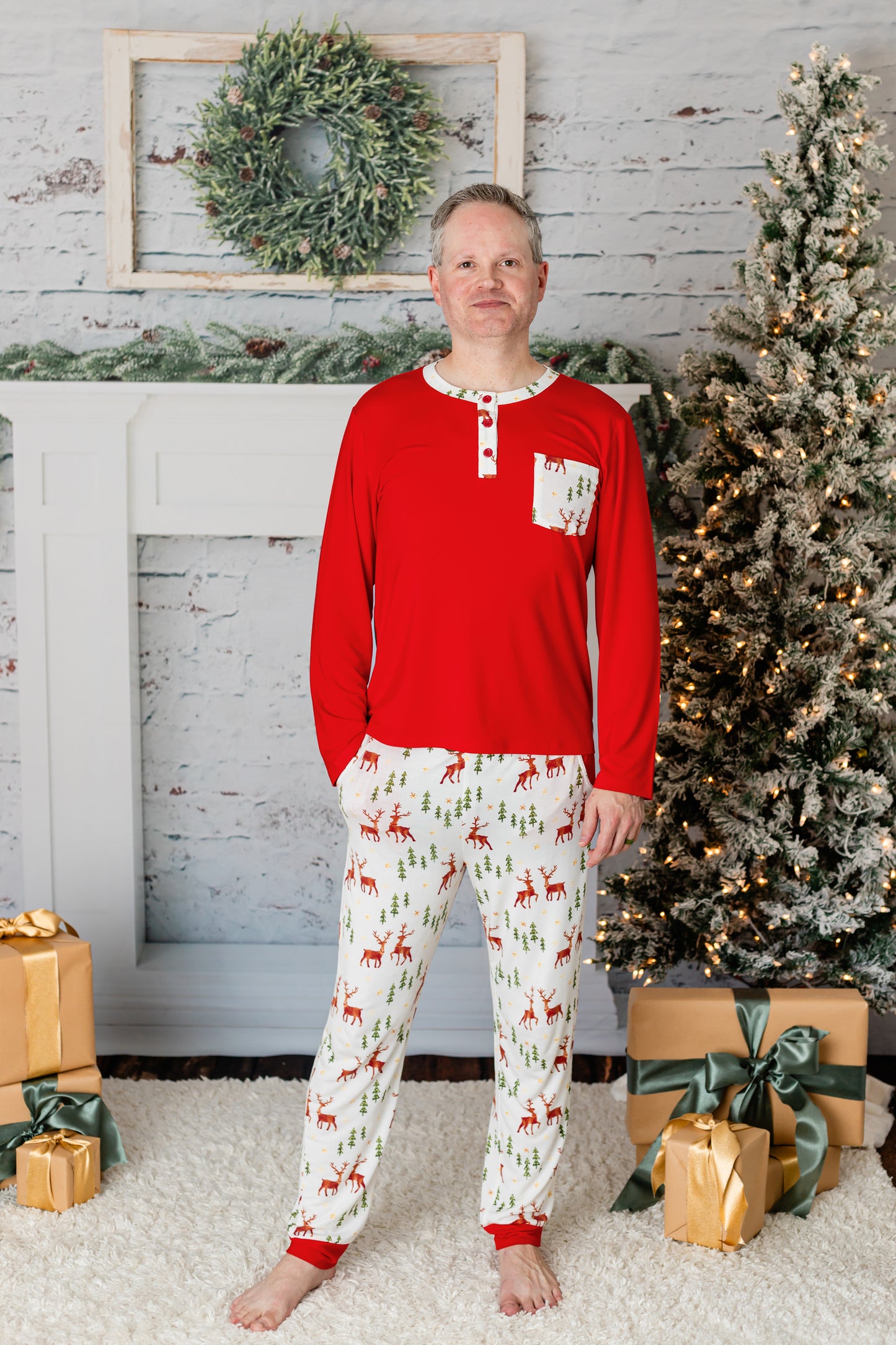 Christmas Reindeer Lounge Set Boys/Men's - Love Millie LLC