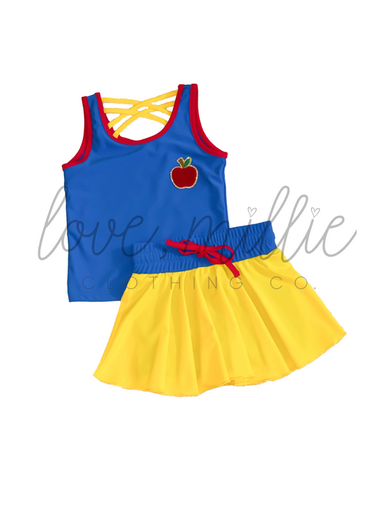 *Pre-Order* Magic Apple Princess Athleisure Skort Set