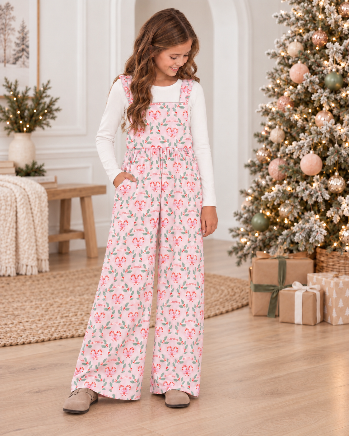 Peppermint Holly Leggy Jumper  *Pre-Order*