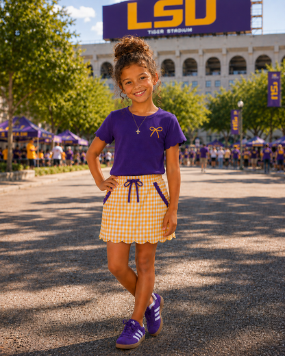 Purple & Yellow Game Day Isla Skort Set *Pre-Order*