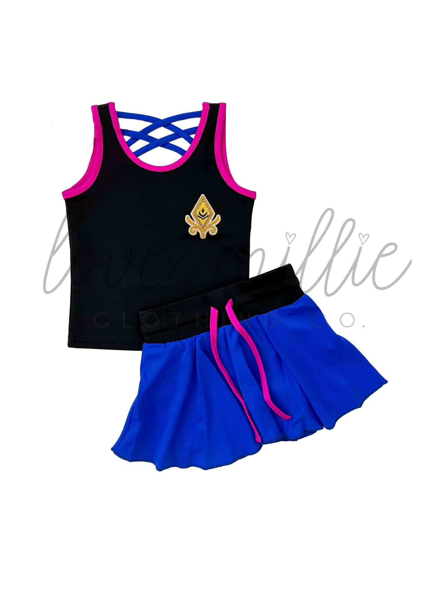 *Pre-Order* Arendelle Princess Athleisure Skort Set