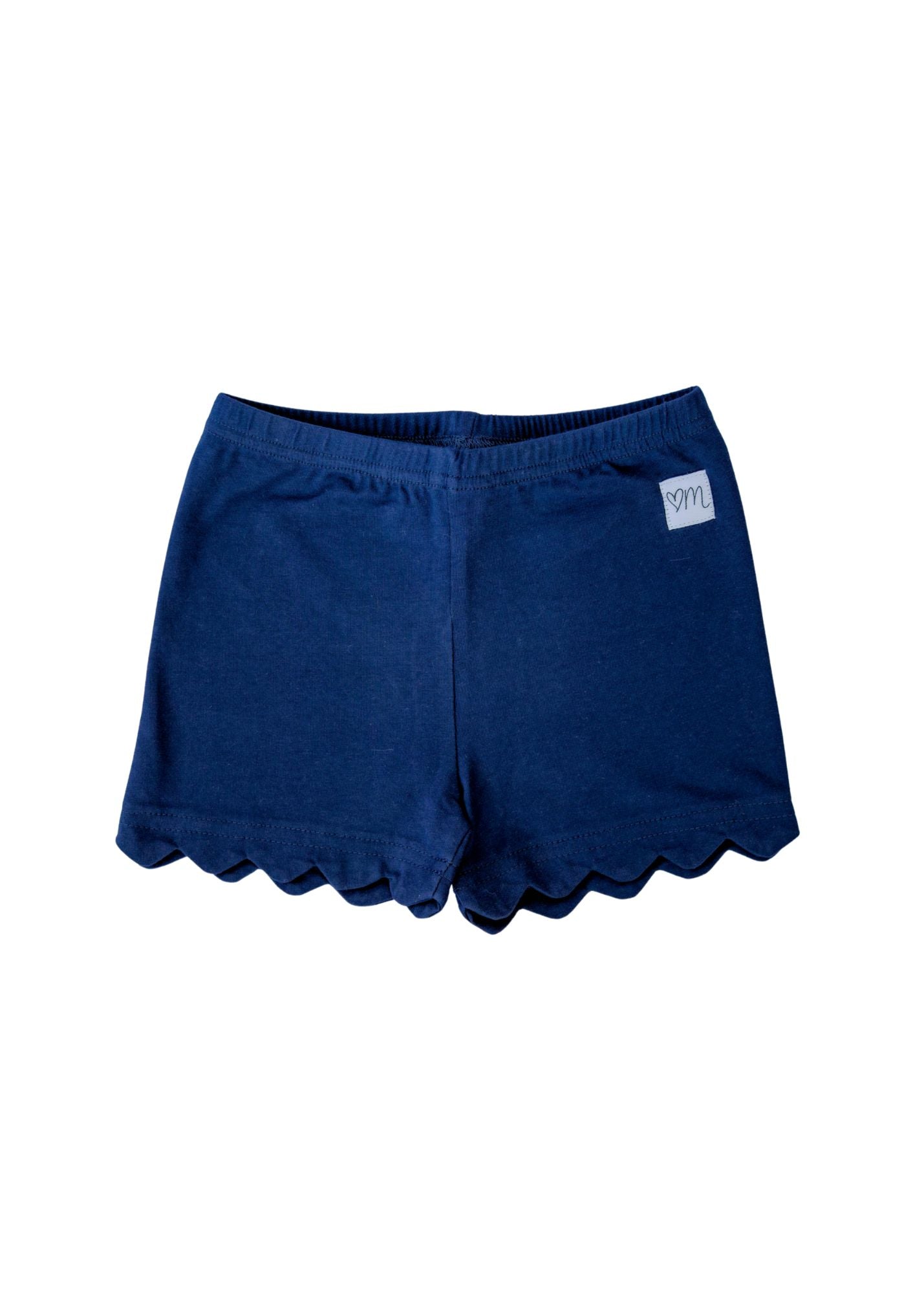 *Pre-Order* Navy Scalloped Shorties
