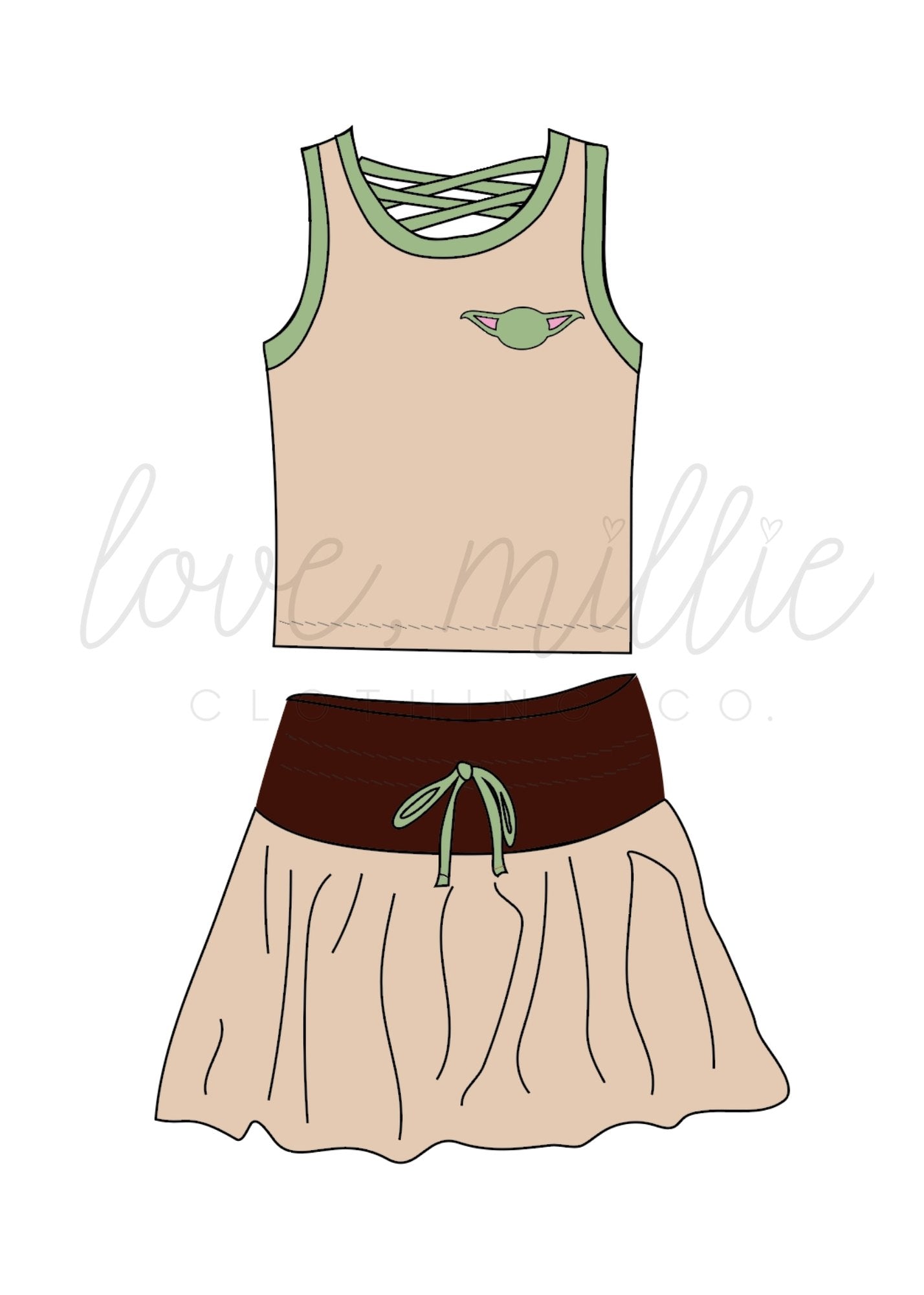 Tiny Elder Athleisure Skort Set  *Pre-Order*