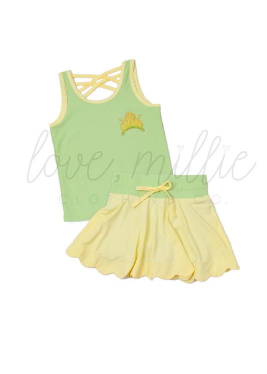 *Pre-Order* Lilly Pad Princess Athleisure Skort Set