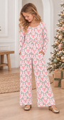 Peppermint Holly Leggy Romper  *Pre-Order*