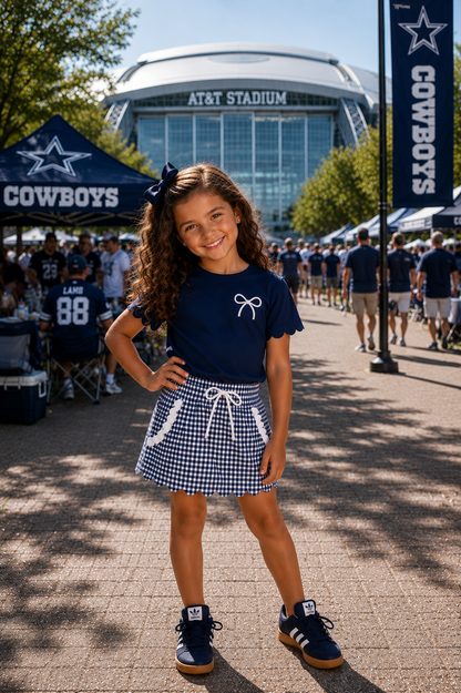 Navy & White Game Day Isla Skort Set  *Pre-Order*