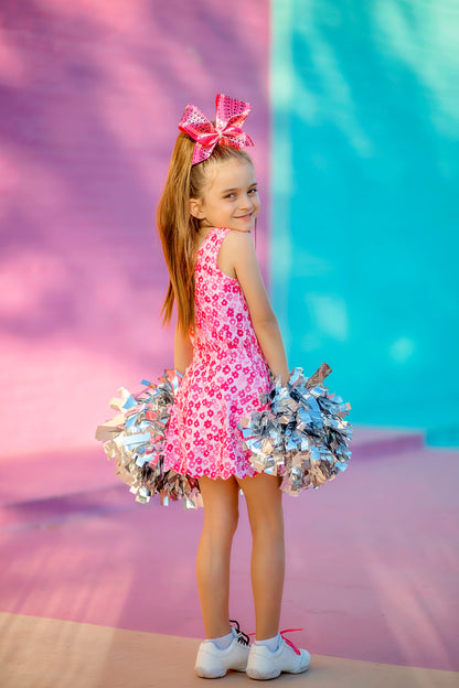 Malibu Blooms Athletic Scalloped Tank *Pre-Order*