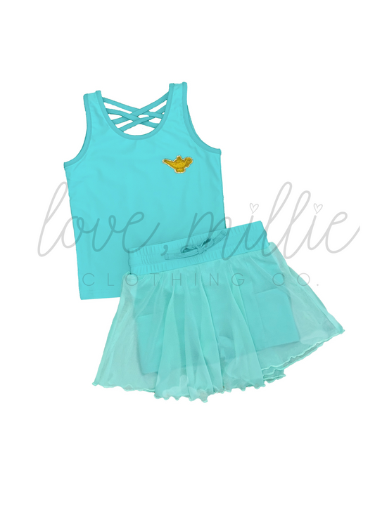 *Pre-Order* Magic Lamp Princess Athleisure Skort Set