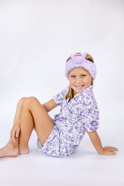 Purple Fancy Floral Lounge Set *Pre-Order*