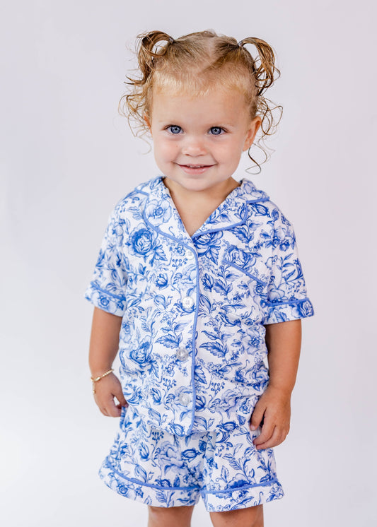 Blue Fancy Floral Lounge Set *Pre-Order*