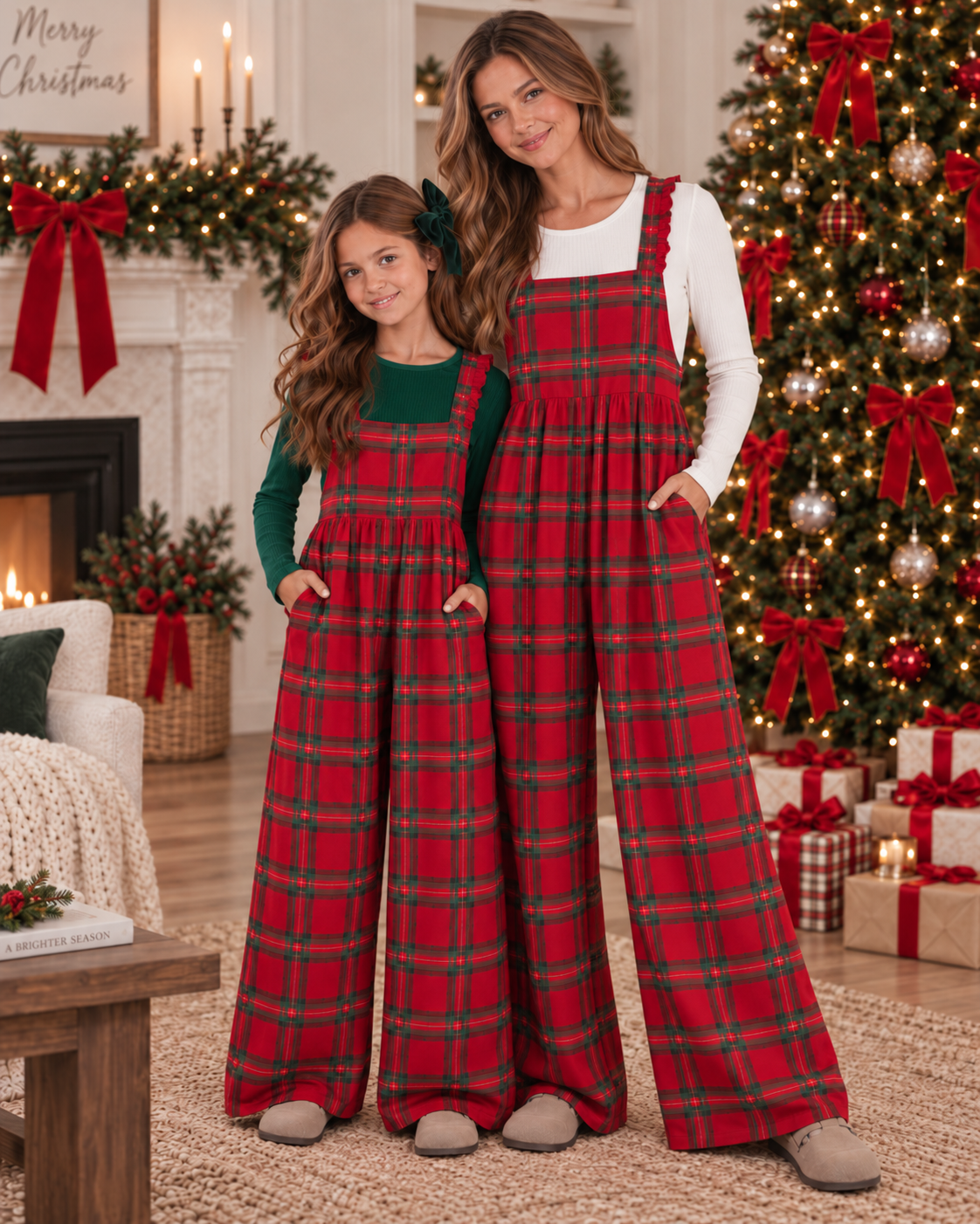 Yuletide Plaid Leggy Jumper  *Pre-Order*