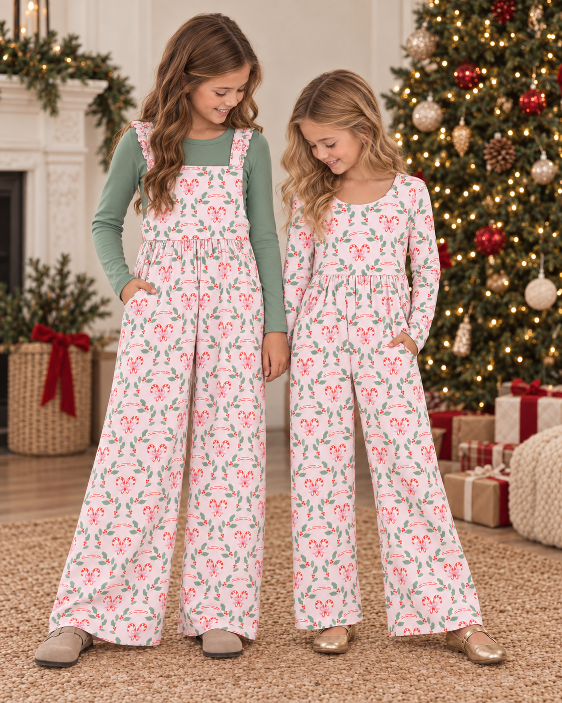Peppermint Holly Leggy Jumper  *Pre-Order*