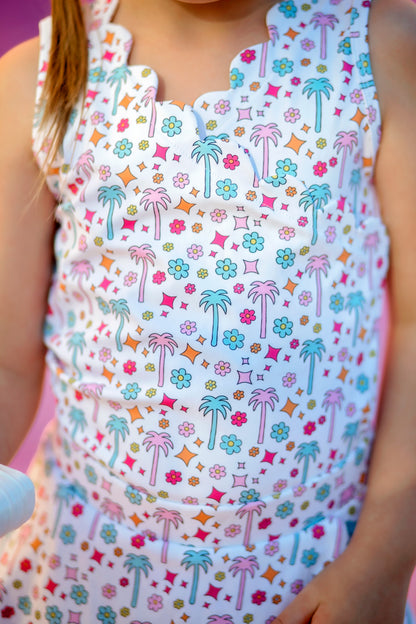 Palm Tree Lane Athletic Scalloped Tank *Pre-Order*