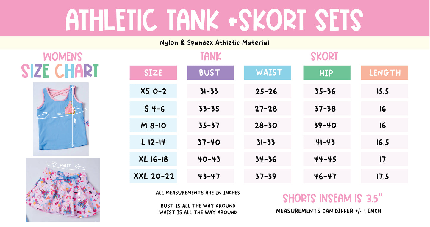 Princess Crowns Athletic Skort *Pre-Order*