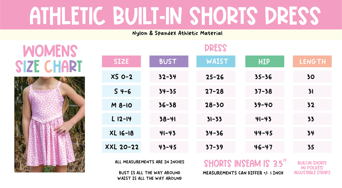 Magic Castle Athletic Dress w/ Built-In Shorts *Pre-Order*