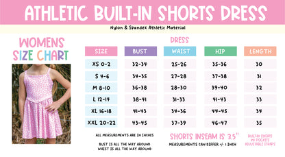 Magic Castle Athletic Dress w/ Built-In Shorts *Pre-Order*