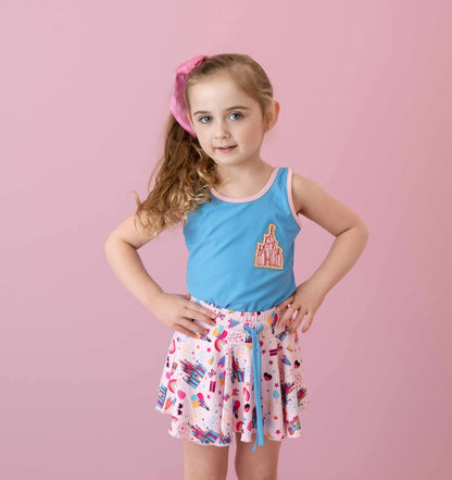 *Pre-Order* Happy Place Athleisure Skort Set - Love Millie LLC