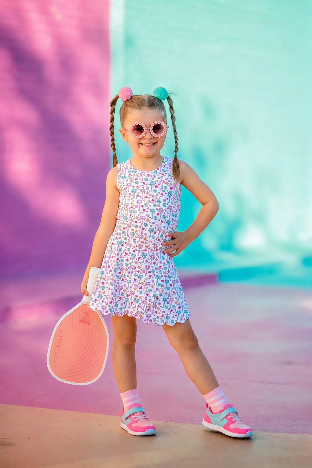 Palm Tree Lane Scalloped Athletic Skort *Pre-Order*