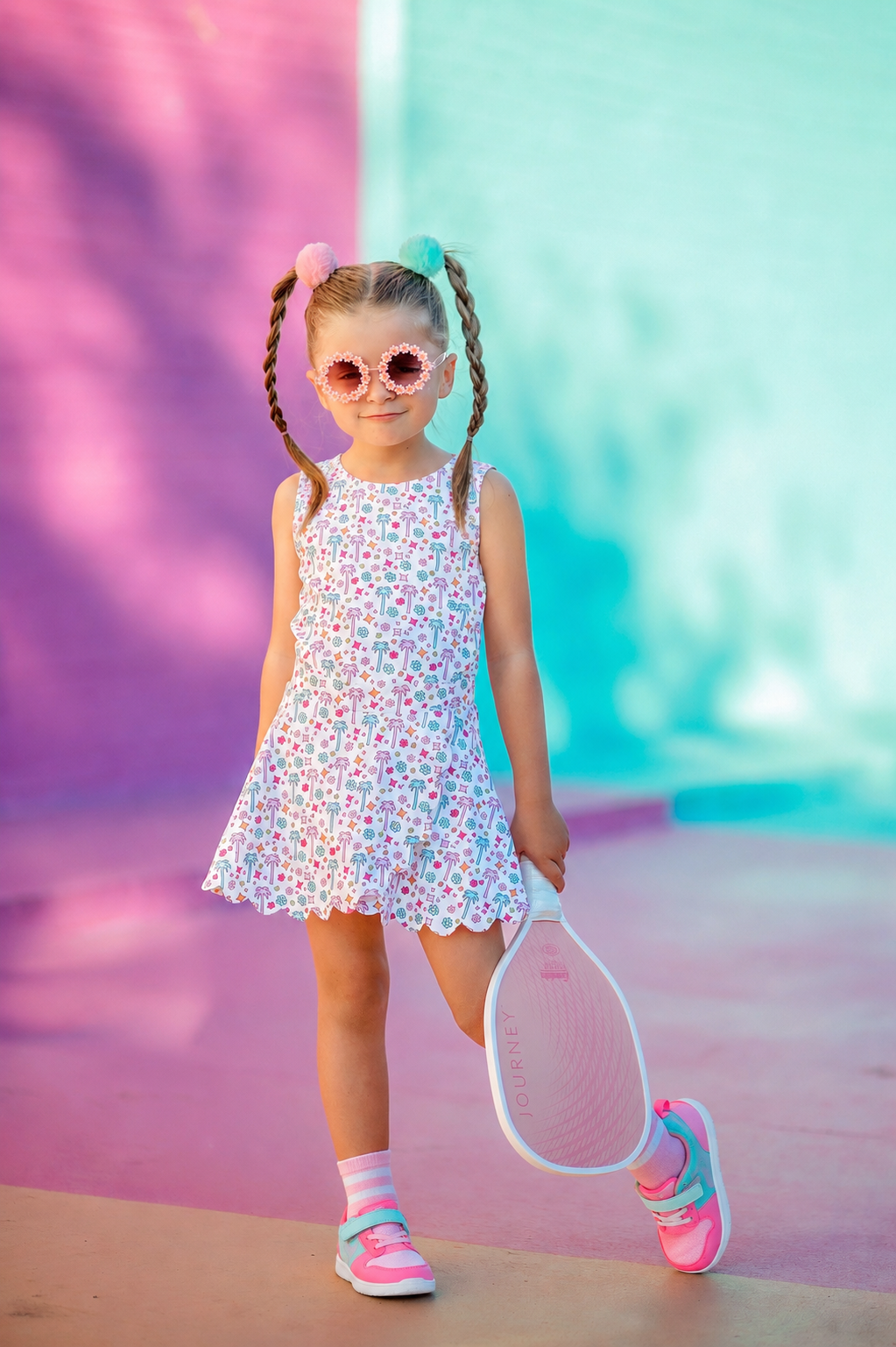 Palm Tree Lane Scalloped Athletic Skort *Pre-Order*