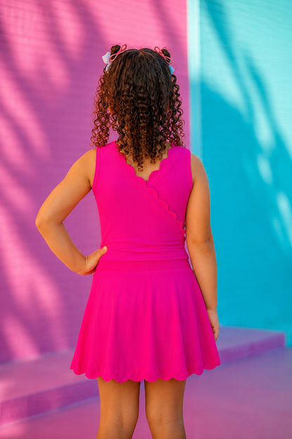 Dreamhouse Pink Athletic Scalloped Tank *Pre-Order*