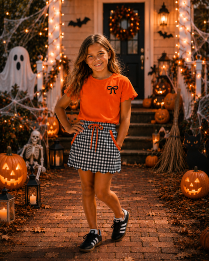Orange & Black Game Day Isla Skort Set *Pre-Order*