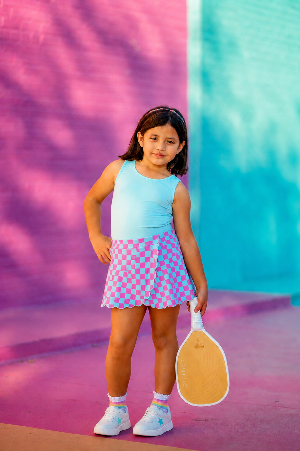 Poolside Tiles Scalloped Athletic Skort *Pre-Order*
