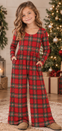 Yuletide Plaid Leggy Romper  *Pre-Order*