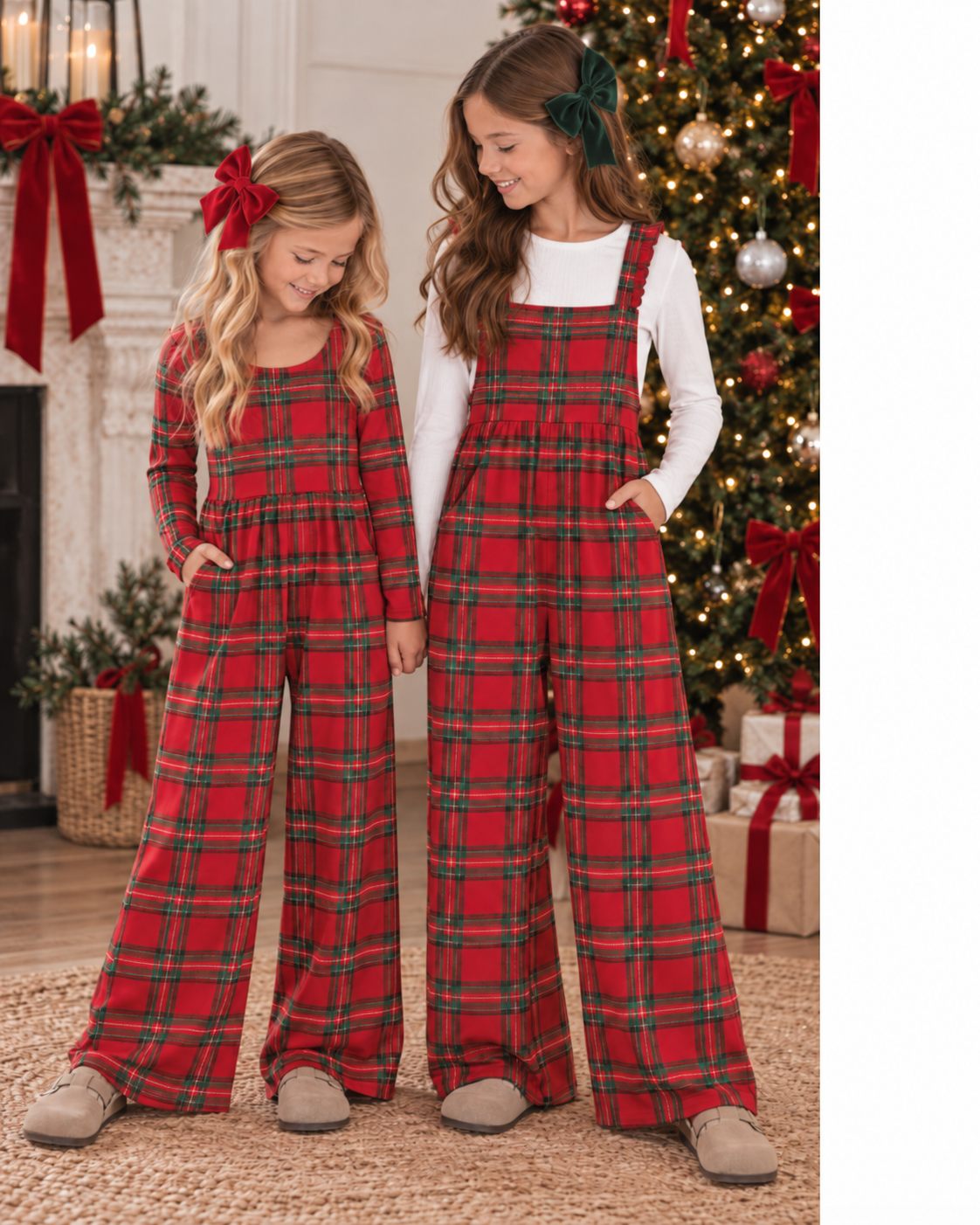 Yuletide Plaid Leggy Jumper  *Pre-Order*