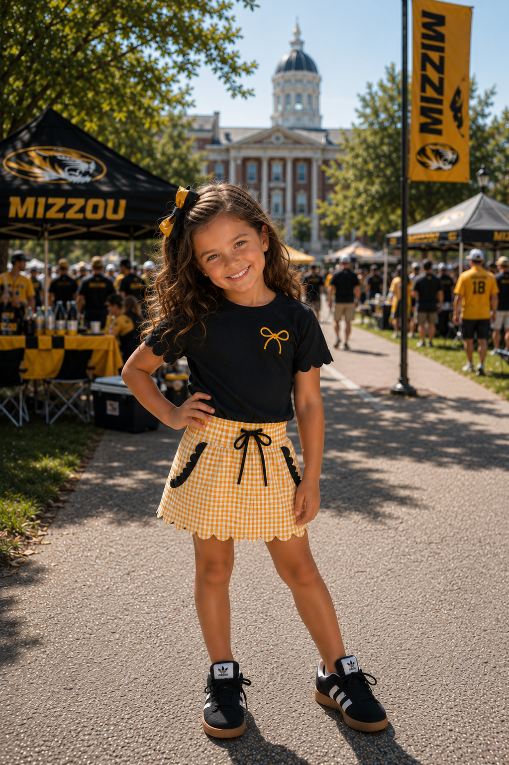 Black & Yellow Game Day Isla Skort Set *Pre-Order*