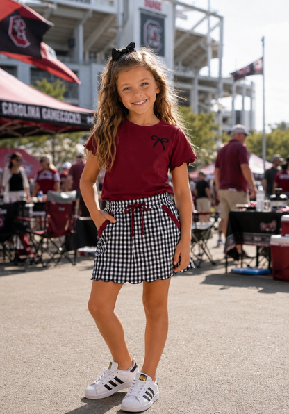 Garnet & Black Game Day Isla Skort Set  *Pre-Order*