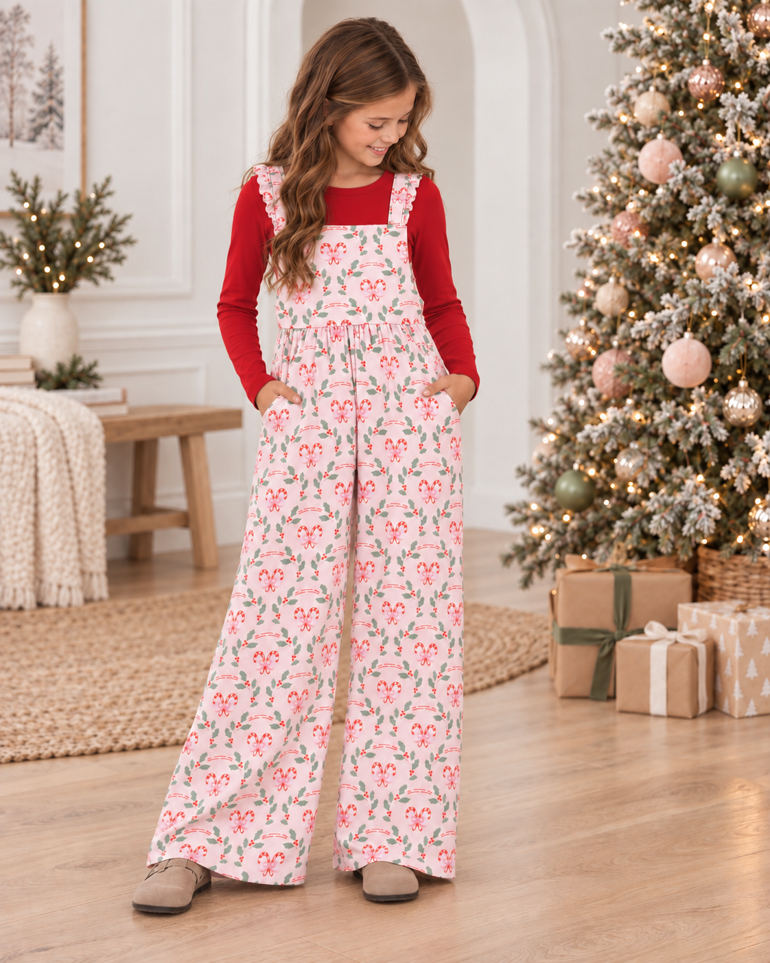 Peppermint Holly Leggy Jumper  *Pre-Order*