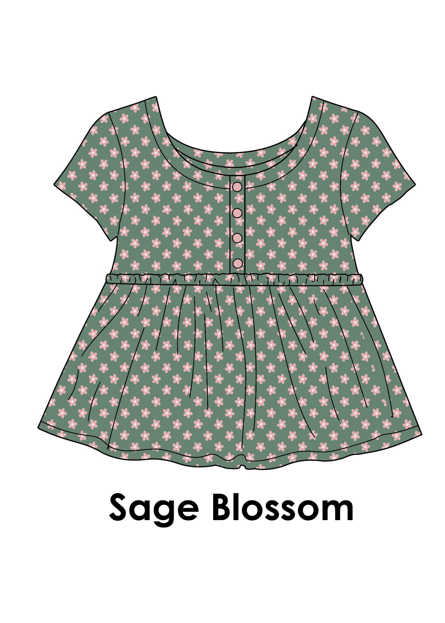 Baby Doll Button Tee *Pre-Order*
