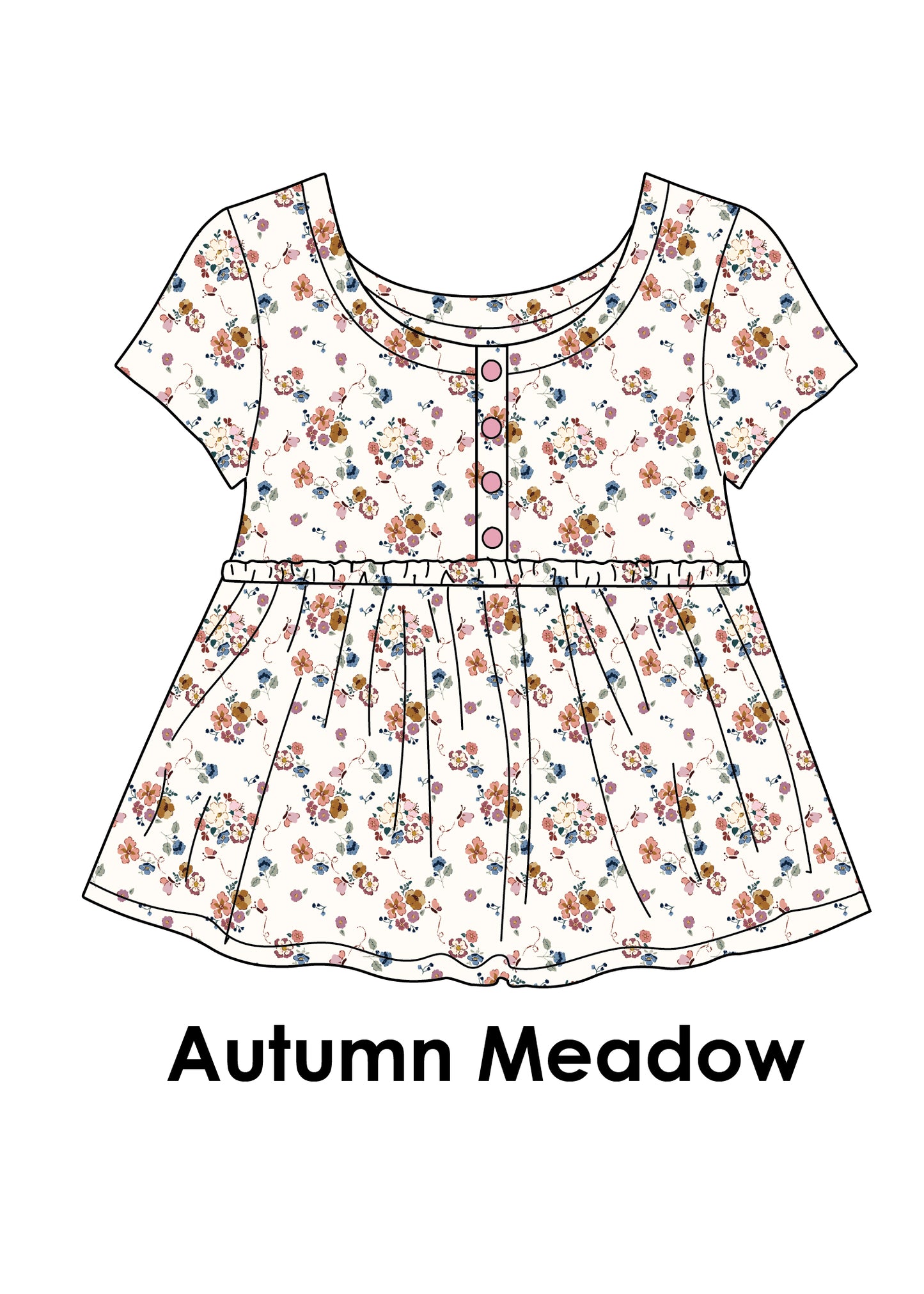 Baby Doll Button Tee *Pre-Order*