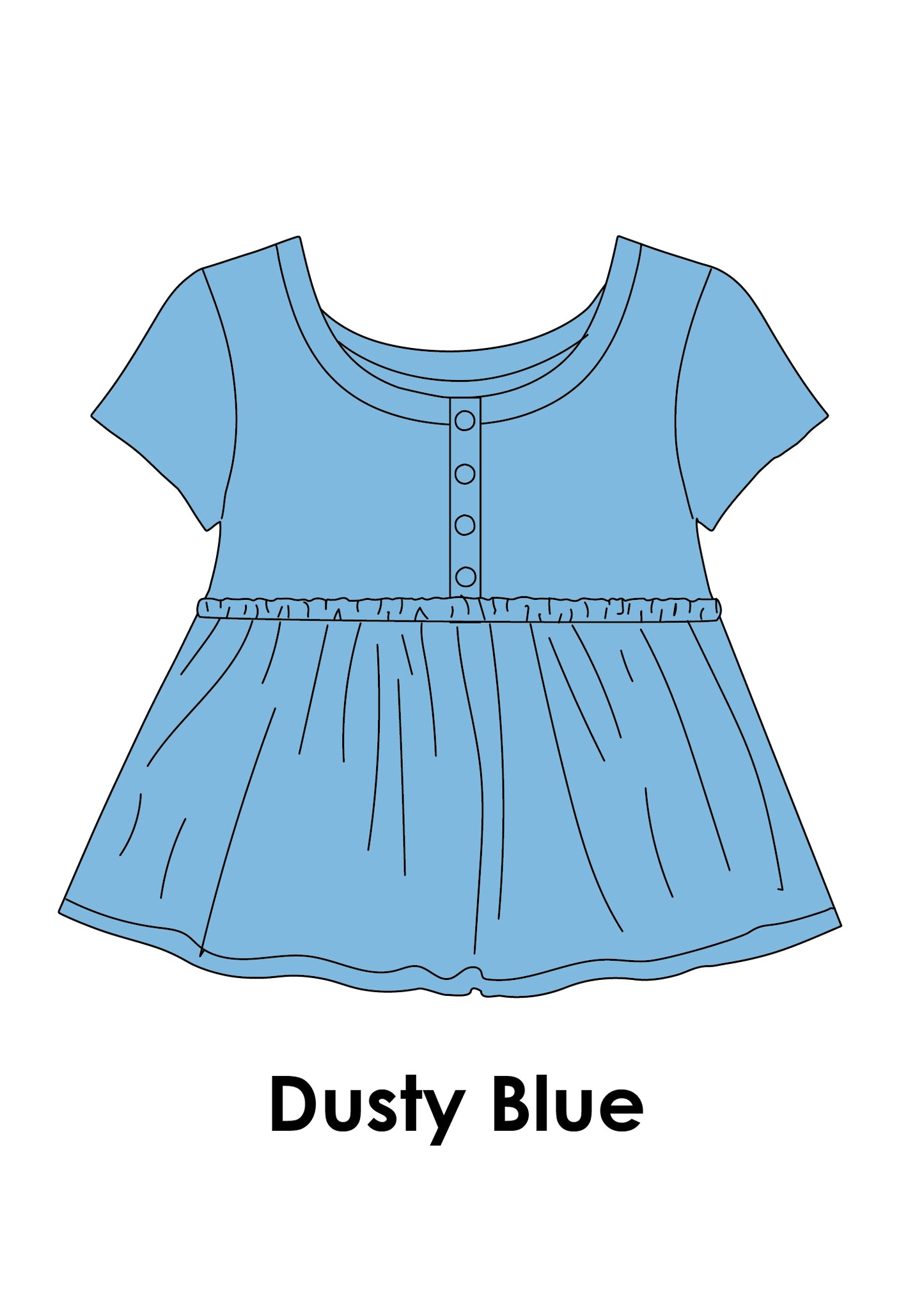 Baby Doll Button Tee *Pre-Order*