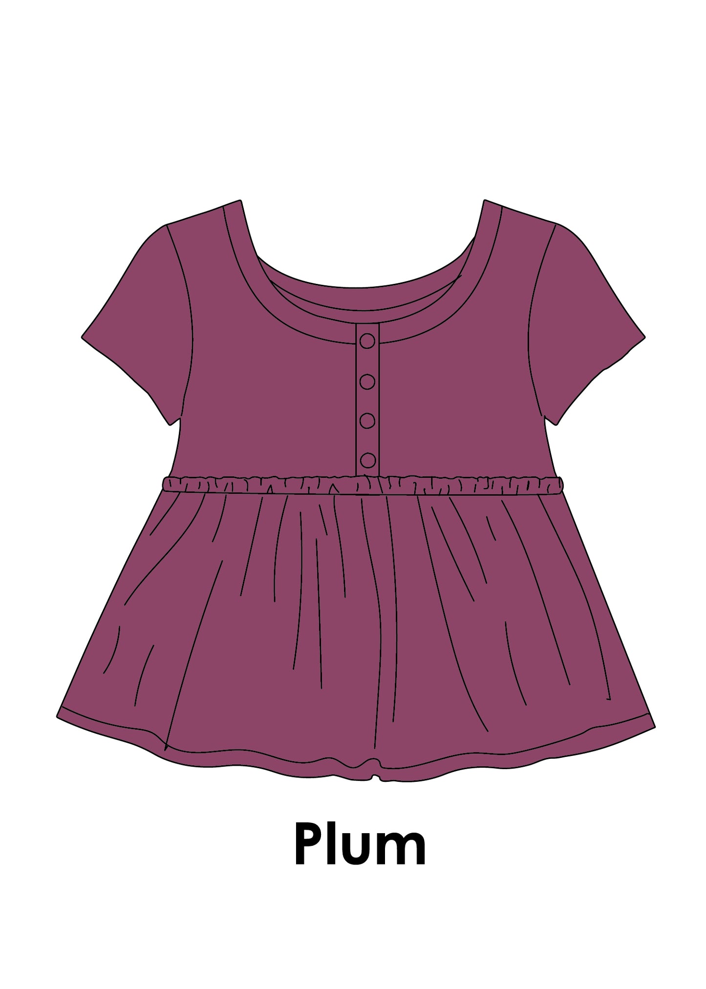 Baby Doll Button Tee *Pre-Order*