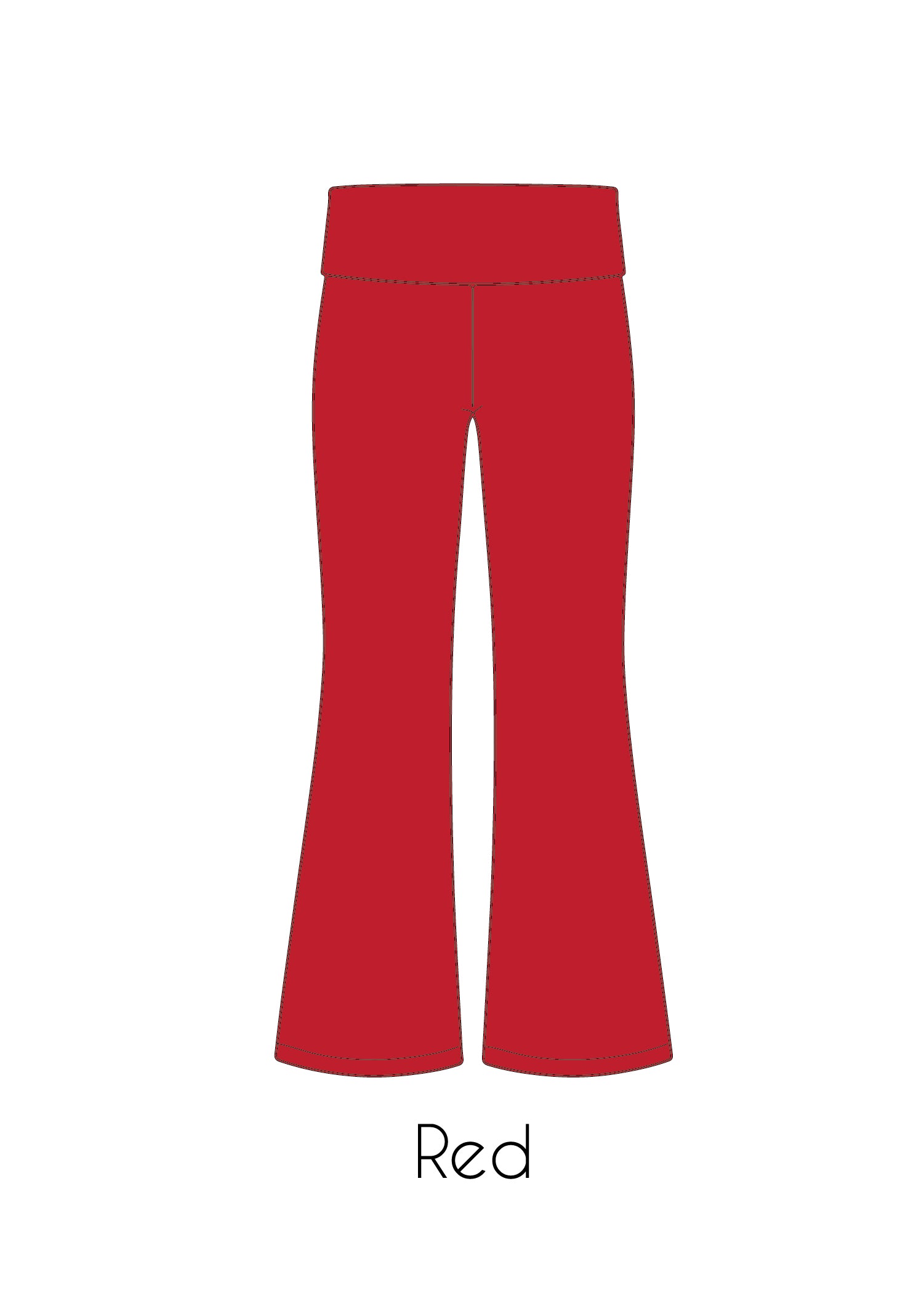 Fold-Over Relaxed Flare Leggings *Pre-Order*